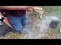 Making Fire Roll Boards Out Of A Pine Log