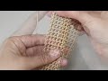 How to Make A Strong Crochet Strap, Neat and Not Stretched (SUBTITLE AVAILABLE)