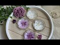 Beautiful 3D Flower Resin Trinket Bowls