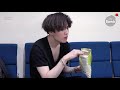yoongi eating but every time he puts a chip in his mouth he says kkaepjang