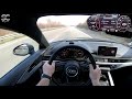 Audi A5 Sportback 40 TDI (2019) on German Autobahn - POV Top Speed Drive