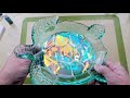 DOUBLE Iridescent Film on this Turtle Tray??  WOW!!   Easy Epoxy Resin Tutorial