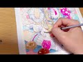【透明水彩】Watercolor アリスを描く　イラストメイキング
