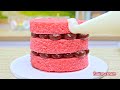 Amazing Rainbow Buttercream Flower Cake Dessert🌈| 1000+ Satisfying Miniature Rainbow Chocolate Cake🍫