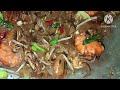 Kueh Tiaw Goreng Seafood Udang Dan Sotong #seafood#shrimp#sotong#kuehtiaw