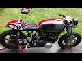 Sprint of Seventies XS750 cafe racer walk around