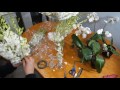 Tall Centrepiece With Cascading Orchids DIY