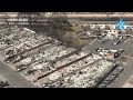RAW: Extent of Lahaina devastation made clear in aerial footage