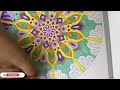 Mandala Colouring Art #peaceful #soothing #stressfree #mandalacolors #mandala #art #joyofartbybhavna