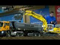 RC TRUCKS STUCK - OVERLOADED RC TRUCKS TIPPING OVER - MAN F2000 TRACTOR TRUCK - DEMOLITION VOLVO