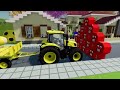 TRANSPORTING COLOR CHEVROLET, DACIA, AUDI, DACIA, CHEVROLET INTO GARAGES! - Farming Simulator 22