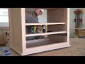 How to Build a Nightstand with Drawer | FROM PLYWOOD & 2x2s