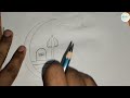 How to Draw Shivling with Half Moon and Trishul | Shivling Sketch | Pencil Drawing for Beginners