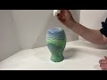 How To Seal A Painted Vase WITHOUT Resin! ~ Finishing An Acrylic Pour Vase