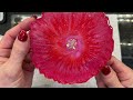 #370 Red & Pink Resin Valentine Coasters - Plan B Goes Geode Style