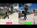 Grand Theft Auto 5 Physics 2013 vs 2022, GTA 5 Evolution