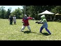 Grimm vs Ian, Cut and Thrust Tourney, Southern Region War Camp East Kingdom SCA 6.2.24