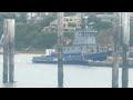 Two tugs move barges around on Richardson Bay