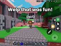 So I Played The NEW Tutorial Mode (Roblox Bedwars)