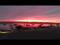 Blood red bay Morro bay California