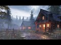 Rainy Haven: Embracing Cabin Comfort in Nature