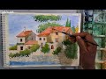 Watercolor scenery painting tutorial video || Landscape watercolor painting tutorial..#art