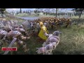 ULTIMATE EPIC BATTLE SIMULATOR!!! Golden Knight VS ORC!!! 20000 Man Army Battle Massive Battle Wars