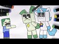 MINECRAFT Happy Hopscotch CraftyCorn Coloring pages / How to Color MINECRAFT POPPY PLAYTIME 3