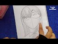 anime girl drawing ||girl with mask ||pencile drawing vidoe ||anime drawing