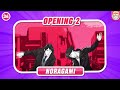 GUESS THE *ANIME OPENING*  BY ONLY WATCHING 1 SECOND👁️⏰ | super easy - easy - medium - hard