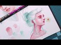 Supplies Matter! Watercolour Portrait - 30 Days Sketchbook Day 1