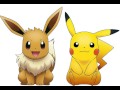 Eevee and Pikachu.