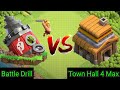 Town hall 4 max VS all siege machines | clash of clans | who will win? | @GamerJeeone