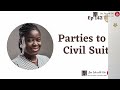 Parties to a civil suit