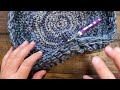 Crochet Fancy Marled Basket with Texture