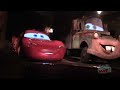 Full Ride: Radiator Springs Racers with source audio at night in Cars Land