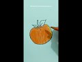 orange drawing 🍊 orange drawing very easy step by step with colour | fruit drawing