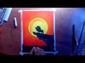 SIMBA The Lion King - Oil Pastels Drawing for Beginners - Step by Step//Easy Scenery drawing for kid