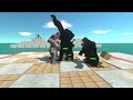 Mutant Primates vs Shadow Itself Over Lava Trap - Animal Revolt Battle Simulator