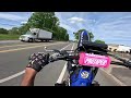 Ride Thru Philly On My 2024 yz450! (Insane 2 stroke wheelies)