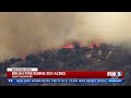 Wildfire breaks out in eastern San Diego County, burning across border