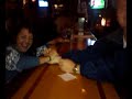 MB arm wrestling a dude.