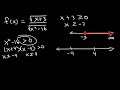 How To Find The Domain of a Function - Radicals, Fractions & Square Roots - Interval Notation