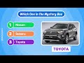 Guess What's in the Mystery Box? | Car Edition #quiz 🏎🚙