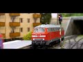 The rabbit ist back! Pure diesel power on the model railroad. Roco Class 218 433-1 MTU 4000
