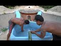 [ Part II ] Build Amazing Underground Private Pool with Twin Waterslide in Luxury House