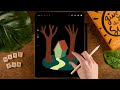 PROCREATE Easy Storybook Landscape Drawing - Step by Step Procreate Tutorial