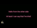 Hello - Adele (Karaoke Songs With Lyrics - Original Key)