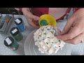 PORCELAIN HYDRANGEA HEADS: How to Glaze and Apply Bullseye Glass  (Part 3 of 3) Pottery Tutorial