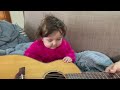 Julie wants to play Daddy's guitar